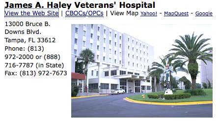 VA Hospital TBI Polytrauma Network Site, Tampa Florida